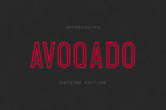 Avoqado Outline Edition: The Display Typeface for Bold Campaigns