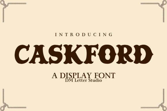 Caskford: The Vintage Western Typeface That Elevates Small Business Branding