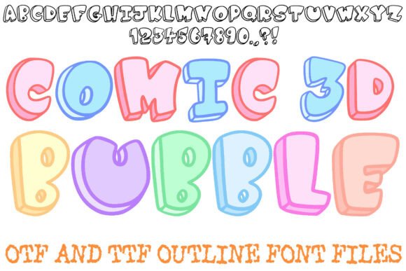 Comic 3d Bubble: A High-Energy Display Typeface for Bold Branding