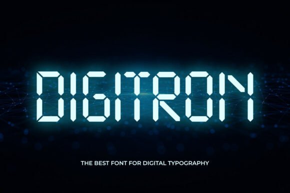 Digitron: The Futuristic Display Typeface for High-Impact Campaigns