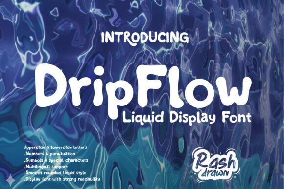 Dropflow: The Liquid Display Font That Transforms Brand Identity