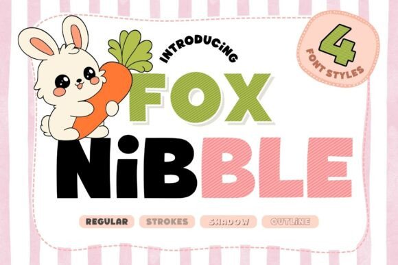 Fox Nibble: The Perfect Chunky Display Font for Handmade Crafts