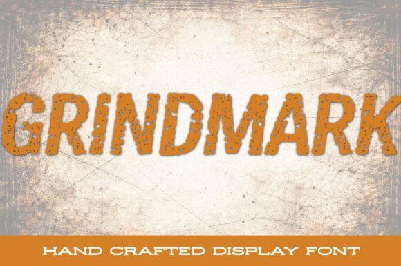 Grindmark: A Distressed Display Typeface for Bold Editorial Design