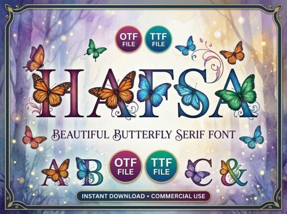 Hafsa: A Shimmering Serif Font for Editorial Design