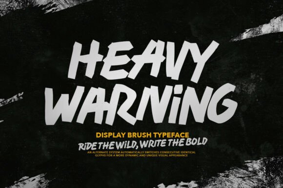 Heavy Warning: The Bold Display Font for Scroll-Stopping Campaigns