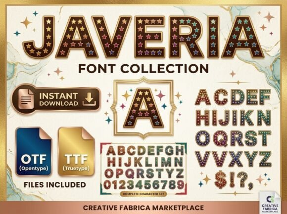 Javeria: A Whimsical Display Typeface for Editorial Design