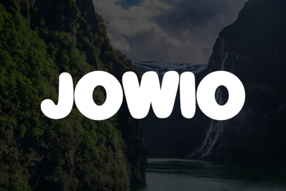 Jowio: The Modern Display Font for Authentic Brand Identity