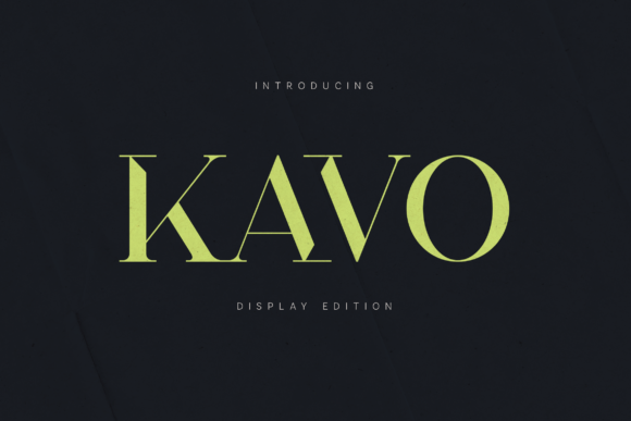 Kavo: The Premium Display Typeface for Modern Web Design