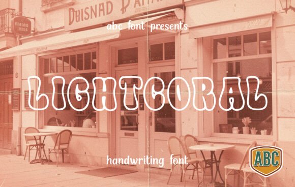 Lightcoral: A Retro Display Font for Playful Brand Identity