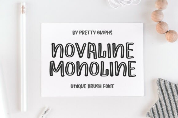 Novaline Monoline: A Modern Display Typeface for Editorial Design