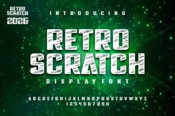 Retro Scratch: The Ultimate Display Font for Bold Brand Identity