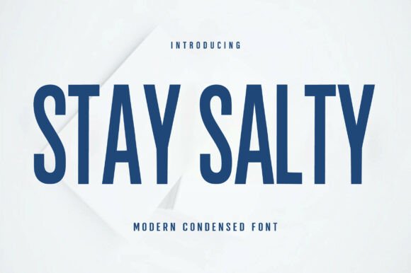 Stay Salty: The Bold Display Font That Elevates Small Business Branding
