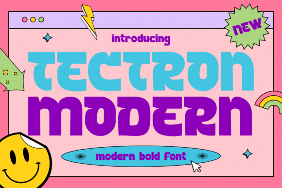 Tectron Modern: A Bold Display Typeface for Digital Branding