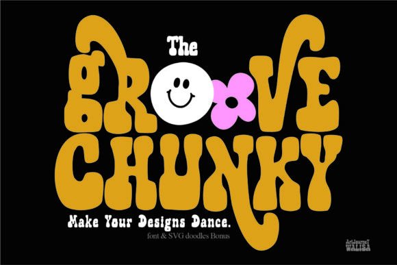 The Groove Chunky: A Retro Display Typeface for Bold Branding